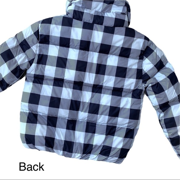 Juicy Couture Buffalo Check Plaid Heavy Warm Snow Winter Gingham Puffer Coat - Picture 9 of 16